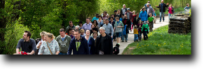 Wanderer auf der TraumRunde Wiesenbronn